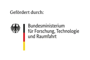 Logo "gefördert durch: Bundesministerium für Forschung, Technologie und Raumfahrt"